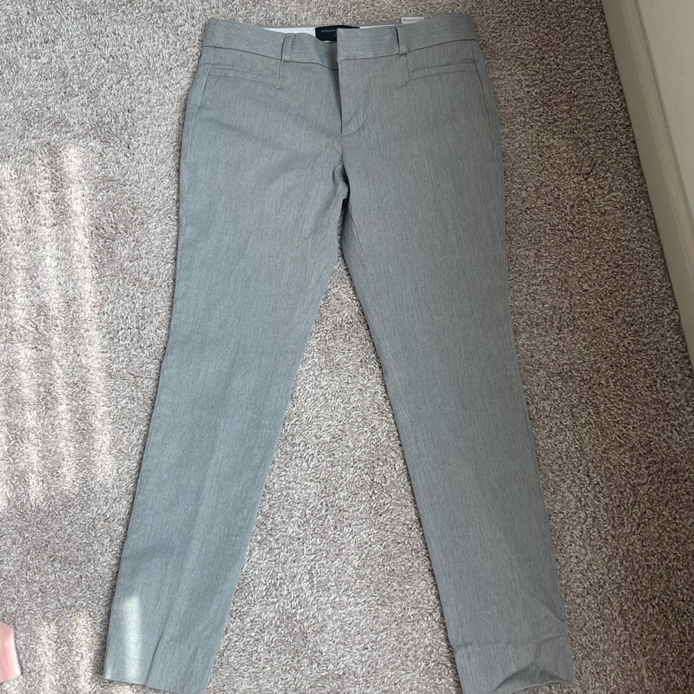 Grey banana republic slacks size 0
